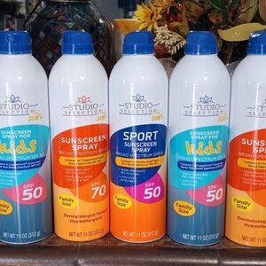 Kids Sunscreen Spray SPF 50 - Orange and Blue